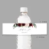 20PCS Personalized Wedding Water Bottle Label,Waterproof 8"x2" Custom Name Date Wedding Lables for Bridal Shower Party Favors