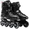 Inline Roller Skates Adult Inline Roller Skates Flat Figure 12 Choice Skating Shoes Sneaker Outdoor Beginner Advanced Aluminum Trucks PU Wheels Cool Y240410