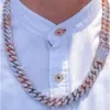 Bijoux de luxe 925 Silver à brochet Vvs Moisanie Diamond Ice Out Miami Cuban Link Collier Mens