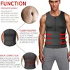 Slimming Belt Men Waist Trainer Sauna Vest Fitness Corset Abdomen Slimming Body Shaper Belly Reducing Shapewear Burn Fat Shirt Trimmer Belt 240409