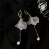 Fashion tassel pendant earrings Cute Romantic Acrylic long Dancing girl minimalist style Dangle Earring Jewelry 240403