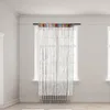 Türfenster Saitenperlen Vorhänge 200x100cm Quaste String Room Divider Türstraße Vorhänge für Wandtafel Fenster Home Terrasse