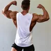 Bodybuilding Tanktops Männer Sport ärmellose Hemd Muskel Jungs Weste Fitness Drop Armloch Solid Tops Tees Cotton Fitnessstudio Singulett 240409