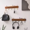 Ganchos ganchos de parede criativos da moda: suporte de toalhas penduradas em madeira forte e durável rack para organização doméstica estética
