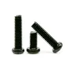 50pcs M1 M1.2 M1.4 M1.6 m2 m2.5 m3 m3.5 m4 gb818 mini pequeno micro preto de aço preto phillips panor