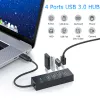 Hubs Sanzang Multi USB 3.0 Switch Dock Hub 5GBPS High Speed Station 4 Ports Extension USB naar Type C -adapter voor pc -computer laptop