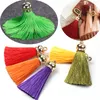 5st/Lot 70mm Silk Tassels örhängen Tillbehör Hantverk Tasslar för gardin DIY Hantverk Handgjorda presentsmycken som tillverkar tillbehör