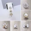 Variouty Flower Silicone Strap Decorative Ring Nails For Apple Watch Band Charms Metal Creativity Pearl Flower Rivet Accessories