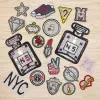 Patche de diamant à paillettes Patch Diamond Crown Perfume Badge Badge Badges Righestones Appliques pour femmes pour robe