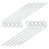 6/10pcs 25/30/35/40/45cm plant support stakes Garden Support Stake Ring Metal Garden Plant Supports Single Stem Shrub Holders