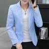 Men's Suits Summer Thin Suit Men Speed Dry Ice Silk Fashion Handsome With Breathable Business Casual Clothes Jacket