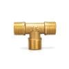 1/8" 1/4" 3/8" 1/2" 3/4" BSP Male / Female Thread L-type T-shaped Pneumatic / Plumbing Brass Pipe Fitting Water Oil Gas Adapte