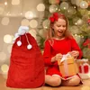 Torby do przechowywania Kalendarz zabawek Święta Święta Mikołaj duży prezent z cukierkami ze sznurkiem