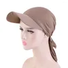 Boll Caps Women Sun Hats Headscarf Glitter Flower Muslim Hijab Scarf Cap Turban Hat Female Baseball Soft Peaked Fashion Headwrap