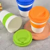 Water Cup Portable Beverage Cup Lightweight Heat Resistant Great Beverage Coffee Mug Cup with Silicone Protective Sleeve