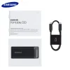 Приводит Samsung 2TB SSD T5 EVO SSD Внешний твердотельный диск 4TB 8TB High Speed USB 3.2 Gen 1 Портативный для настольного компьютера для ноутбука для ноутбука