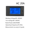 100a 20a AC 80 ~ 260V Power Meter EXCATE Voltmeter Ammeter KWH Watt Energimätare Spänningsström Power Monitor Tester Electric