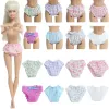 Pague de poupée à la main pour Barbie Doll Briefs blancs Briefs Floral sous-vêtements Floral Girl Accessoires pour Blythe Doll 1/6 BJD Vêtements