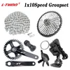 1x10 Speed ​​LTWOO A7 MTB Bike Derailleurs Shifter med vevset VG 10S -kedja svänghjul 42T 46T 50T kassett 10v cykelgruppset