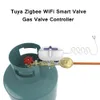 Tuya Smart Home Zigbee WiFi Smart Water Valve Water Heater Gas Valve Garden Faucet Sprinkler Timing Controller for Alexa Google