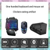 Combos G92 Onehanded Game Keyboard Mouse Set Eat Chicken Threepiece Mobile Phone Accessories Usb Wired Bluetooth Mini Game Keyboard