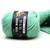 1pc 100g Fine Fine Fil à crochet mélangé Pull à tricot Écharpe Yak Yak Laine pour tricotage