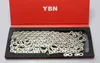 YBN-SLA110-TI 11 Speed Bike Chain, Gold, Silver, 116 Link