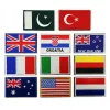3D bordado EU NECHERÁNTERO Croacia Italia Italia NUEVA Patch de bandera de Nueva Zelanda Cosí de ropa Sticulante de mochila de mochila Aplicación de bricolaje 8 cm x 5 cm