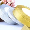 25 anni 6 mm nastri glitter oro/argento nastri fai -da -da -te forniture artigianali di seta artificiali.