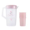 2000ml Large-Capacity Cold Water Jug With Cup Heat Resistant Household Teapot Kettle Beverage Storage Container Bottle