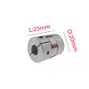 D20L25 Tre mascelle accoppiatore D20 L25 BW Plum in alluminio Accoppiamento flessibile Motore di gomma in gomma rossa 5 8 mm V-Core 3 5x8