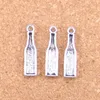 150pcs Antique Silver Bronze Plated beer bottle Charms Pendant DIY Necklace Bracelet Bangle Findings 24 6mm274w