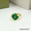 100% серебряный винтажный дизайн Van Clover Ring Ring Diamond Flowers Perlees Lucky Clover Кольцо Свадебное пальцем Кольцо обручальные кольца для женщин Пары кольца Дизайнерское кольцо