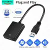 Nav HD 1080p USB 3.0 till HDMicompatible Adapter Drive GRATIS Externt grafikkort Kabel Audio Video Converter för PC Laptop Monitor