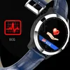 Smart ECG Watch Men PPG Heart Rate HRV Blodtryck Smart Armband Full Steel SMS Push Clock Sports Smart Band PK N58 DT28 A9