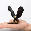 Realistic Life Wild Animal Figurina Bald Eagle Plastic Eagle Model Figure Gifts per le sculture per decorazioni per la casa Collezione