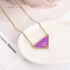 Sier Triangle Hangers ketting Vrouwelijke roestvrij stalen paar gouden ketting hangerse sieraden op het nekcadeau voor vriendin accessoires