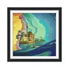 Kit de puntadas cruzadas, patrón de paisaje de pintura abstracta, castillo de ensueño, kit de puntadas cruzadas, decoraciones navideñas, tela de 11ct