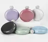 Portable Round Mini Hip Flask 304 Rostfritt stål Vin Kettle Crystal Cover Colorful Ladies Flagon Glitter Hipflask SN25512869830