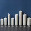 Pilastro acrilico lungo a strisce candele colonna romana stampi per costolette per costolette di plastica stampo stampo fai -da -te bougie forniture fatte a mano