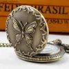 Pocket Watches Lovely Butterfly Pattern Quartz ketting series