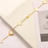 Геометрическое ожерелье из нержавеющей стали подвеска классическая роскошная роскошная 18 тыс. Золото четыре листа