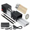 Mini Lathe Beads Polonteur Machine DIY Machinage CNC pour la table du bois du bois de bricolage ou outil standard DC 12V-24V 96W