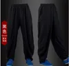 high quality Spring&Autumn elastic hemp practise tai chi kung fu martial arts pants loose wushu yoga trousers bloomers