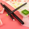Qwell mini gedetailleerde inkt borstelborstels plat /hoekige kop comfortabele handgreep voor ingewikkelde stencils inkt schilderen Crafting 2022