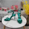 Padlock lock Sandals Diamond chain 10cm CRYSTAL MULTI COLORED Sandal Sandals stiletto High heel tom Gold rhinestone dress shoes women summer Pumps