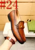 40 Modelo 2024 Zapatos de la marca de lujo Oxford Slip On Pointed Fashion Fashion Talling Men Diseñador Diseñador Oficina de bodas de cuero REAL Tamaño 38-46
