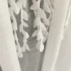 ヨーロッパレースチュールショートカーテンホワイト透明波短い小さなカーテンホームキッチンベッドルームドアの飾り