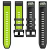 26 22 мм Quick Fit Watch Band для Garmin Fenix 6x Pro 5x 3 HR Enduro Silicone Easyfit Band для Garmin Fenix 6 6 Pro 5 5 Plus