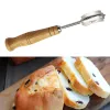 Plastic/Wooden Bread Lame Tools Bakery Scraper Bread Knife/Slicer/Cutter Dough Breads Scoring Lame with Blades Arc Curved Knife